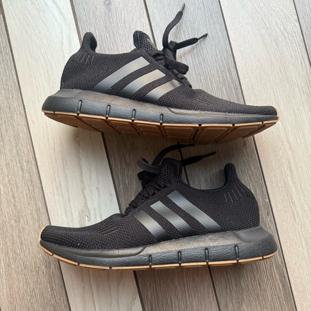 Adidas Men's Black Athletic Sneakers - Picture 3 of 7
